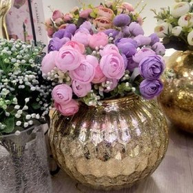 تصویر کد6-102 گلدان لوکس طلایی بسیار شیک 