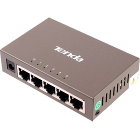 تصویر سوییچ 5 پورت تندا مدل TEG1005D Tenda TEG1005D 5-Port Gigabit Desktop Switch