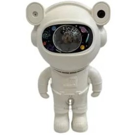 تصویر رقص نور کهکشانی طرح فضانورد اسپیکردار 