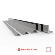 تصویر نبشی استیل 304 سایز 30 ضخامت 3 شاخه 6 متری 