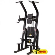 تصویر دستگاه پارالل بارفیکس کمکدار شکم خلبانی ماشینی مبارز 