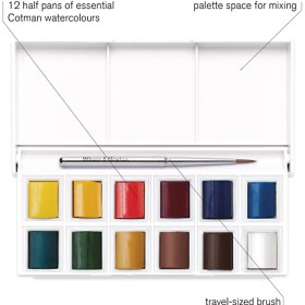 تصویر آبرنگ 12 رنگ کاتمن وینزور آبرنگ-12-رنگ-کاتمن-وینزور