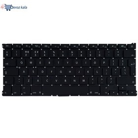 تصویر کیبرد لپ تاپ اپل 1369-1466 مشکی-اینتربزرگ Keyboard Laptop Apple 1369-1466-Big Enter