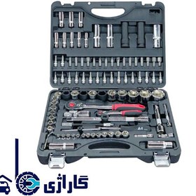 تصویر جعبه بکس 94 پارچه ترکیبی درایو 1/2 و 1/4 اینچ مدل A4594 برند A1 تایوان 