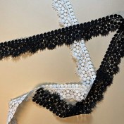 تصویر گیپور چین چین سایز ۴ سانتی یکطرفه سفید/مشکی 