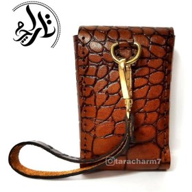 تصویر کیف پاکت سیگار چرم طبیعی 
