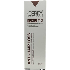 تصویر تونیک تقویت کننده موی سرمناسب انواع مو 50 میلی لیتر سریتا Cerita Tonic T2 