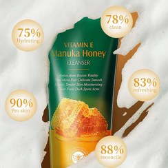 تصویر فوم وژل شستشو عسل Honey washing gel foam