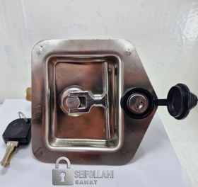 تصویر قفل درب جعبه استیل 