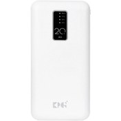 تصویر پاوربانک KPG 10W 20000mAh مدل KP-27 - سفید - MMS 