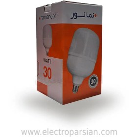 تصویر لامپ استوانه سری هاله 30 وات نمانور 