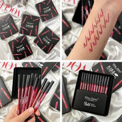 تصویر پک فلزی ۱۲تایی خط لب Miss Demi 