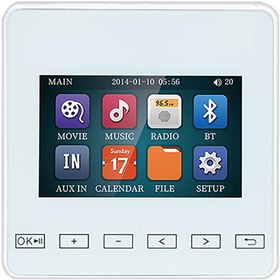 تصویر تاچ پنل صوتی (آمپلی فایر )دیواری JX802 - مشکی ا Audio Toch Panel JX802 Audio Toch Panel JX802