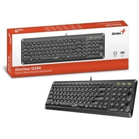 تصویر کیبورد باسیم جنیوس مدل Q200 genius Q200 Wired Keyboard