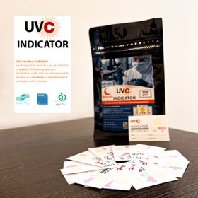 تصویر اندیکاتور نور فرابنفش UVC/ بسته 100 عددی 