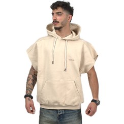 تصویر هودی وست ساده هودی بدون آستین OXO