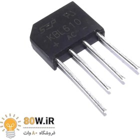 تصویر پل دیود شانه ای 6 آمپر KBL610 KBL610 diode bridge