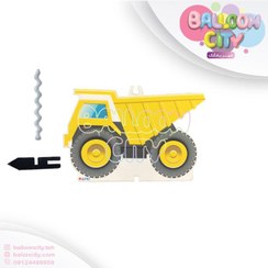 تصویر شمع تم تولد طرح ماشین راه سازی خاکبرداری 