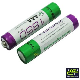 تصویر باطری نیم قلم شارژی CFL ظرفیت 1850 MAH 