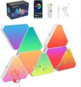 تصویر پنل دیواری هوشمند مثلثی ۶ تکه RGBIC 