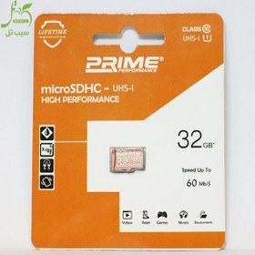 تصویر کارت حافظه پرایم مدل microSDHC کلاس 10 ظرفیت 32 گیگابایت 