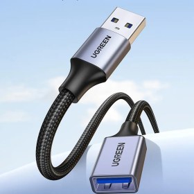 تصویر کابل افزایش USB3 برند UGREEN-10497 ( 2M + مشکی ) 