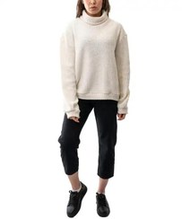 تصویر پلیور زنانه یقه اسکی سفید آر ان اس RNS کد 11232589 