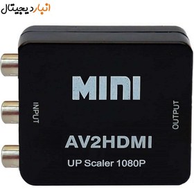 تصویر تبدیل 3 فیش AV به HDMI برند MINI 