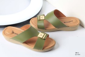 تصویر صندل رو فرشی مردانه با کفی طبی (جدید) کد 208-3 - پاستیلی / 43 