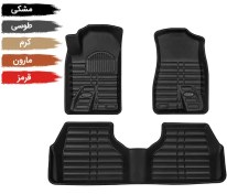 تصویر کفپوش 3 بعدی پژو ۴۰۵ leather floor mat 405