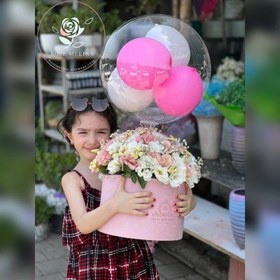 تصویر باکس بادکنک صورتی 