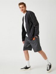 تصویر شورت و شلوارک مردانه خاکستری کوتون | 2SAM40026MK Koton 