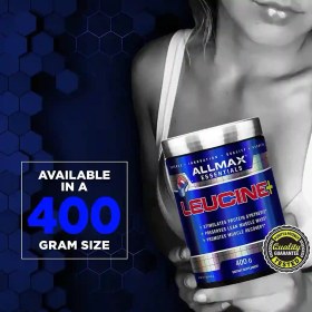 تصویر لوسین آلمکس 400 گرم ALLMAX Nutrition Leucine 5,000 mg, 14.1 oz (400 g)