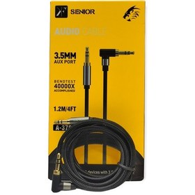 تصویر کابل AUX 3.5 mm سینیور کوفنگ 90 درجه A-370 KF SENIOR AUX CABLE 3.5 mm A-370