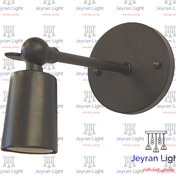 تصویر چراغ دیواری مدل تک بارو ساده - مشکی Simple single beam wall lamp