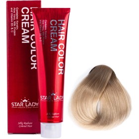 تصویر رنگ مو استارلیدی شماره 7.62 حجم 120 میلی لیتر رنگ قرمز توت فرنگی Starlady 7.62 Strawberry Red Hair Color 120 ml