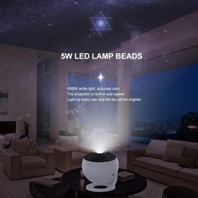 تصویر پروژکتور کهکشانی Galaxy Projector Real Starry Light With 12 Film Discs