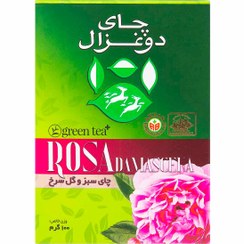 تصویر چای سبز و گل سرخ دو غزال - 100 گرم Do Ghazal Green tea and Rose - 100 gr