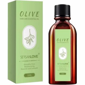 تصویر روغن مو برند سرسان لاو مدل زیتون | SERSANLOVE OLIVE OIL | اصل Sersan Love brand hair oil olive model