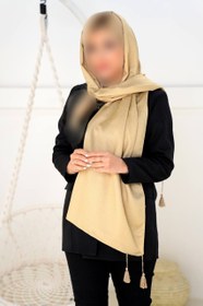 تصویر شال نخی ساده طرح کندویی در چند رنگ کد 210 Utab shawl code 210