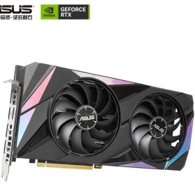 تصویر کارت گرافیک استوک ایسوس ASUS RTX 3060 Shark 12GB با کارتن ASUS Dual GeForce RTX 3060 OC 12GB GDDR6