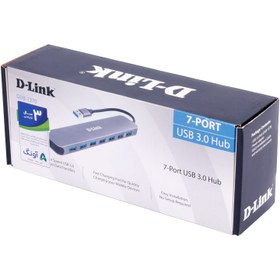 تصویر هاب 7 پورت USB 3.0 دی لینک DUB-1370 D-Link DUB-1370 7Port USB 3.0 Hub