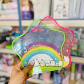 تصویر زیپ کیپ ستاره - صورتی 