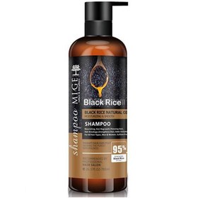 تصویر شامپو برنج سیاه میگ shampoo black rice mige 