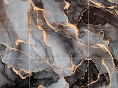 تصویر سقف مجازی طرح سنگ لوکس 