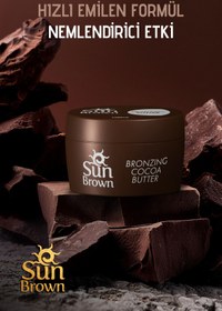 تصویر کرم برنز کننده اورجینال برند Sun brown مدل Bronzing Cocoa Cream 100 Grams کد 6722746 