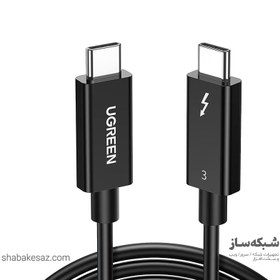 تصویر کابل 0.5 متری Thunderbolt 3 USB Type-C یوگرین US341 Ugreen US341 80324 0.5m 100W Thunderbolt 3 USB Type-C Cable