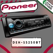 تصویر پخش خودرو پایونیر مدل DEH-S5250BT با بلوتوث و سایز ۱ دین 