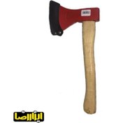 تصویر تبر فولادی ۸۰۰ گرمی دسته چوبی 