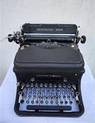 تصویر ماشین تایپ رمینگتون مکانیزم خاص آنتیک سالم 